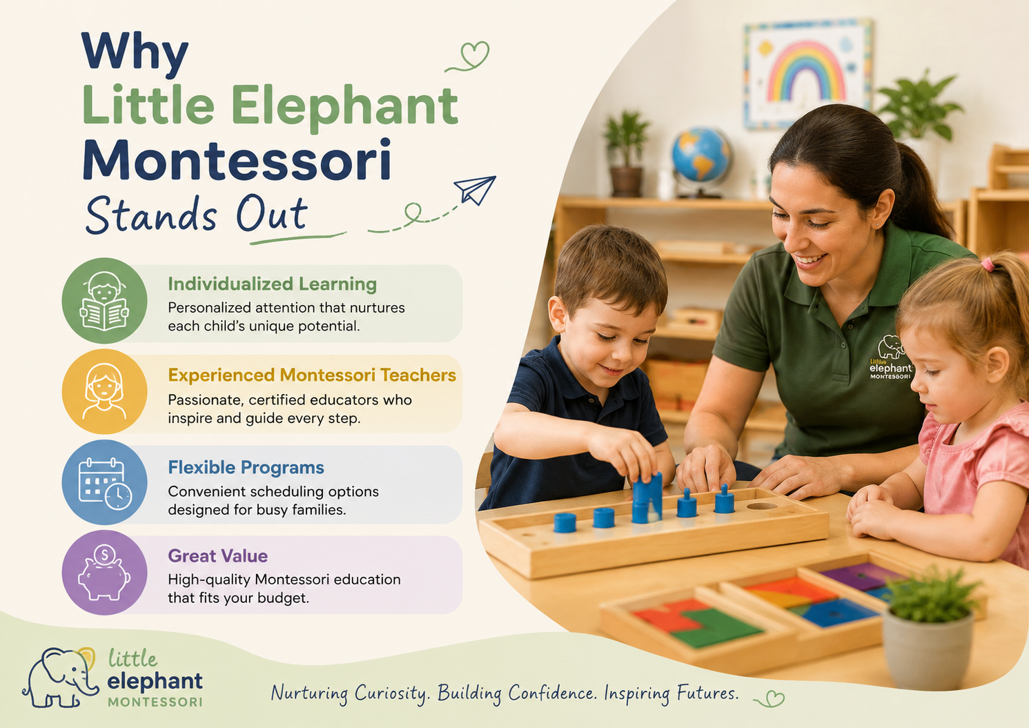 Why Little Elephant Montessori Stands Out